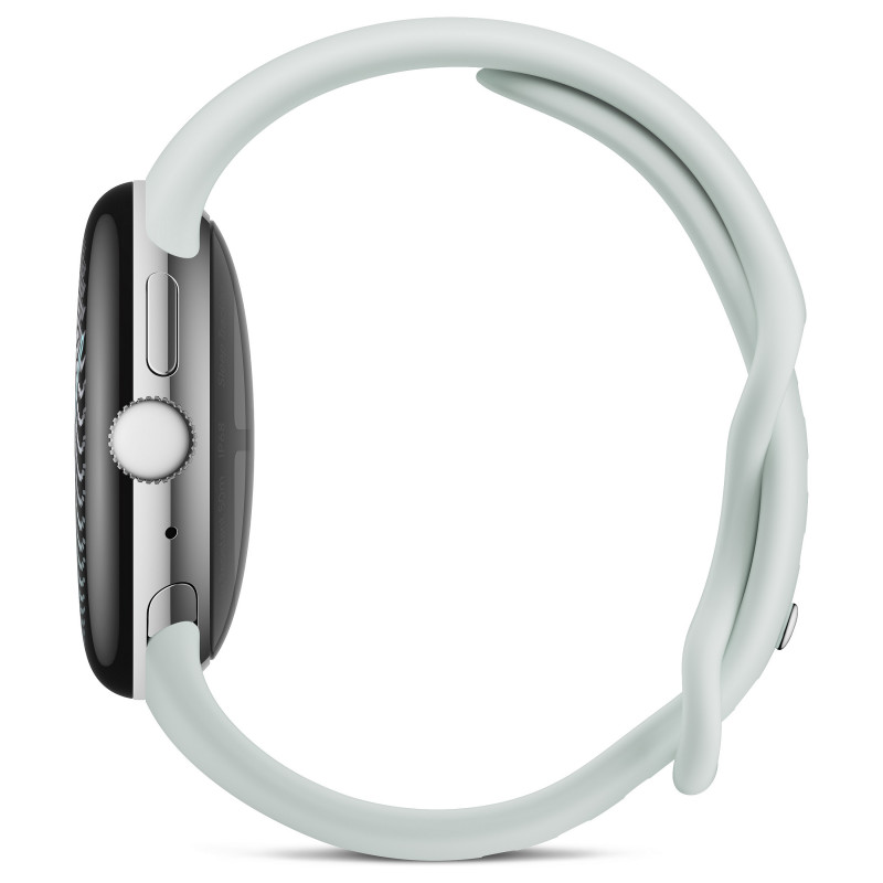 Google Pixel Watch 5 WiFi inteligentné hodinky, 41 mm, Polished Silver / Fog, GA10898-DE