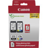 Canon PG-575/CL-576 Photo Value Pack, atramentové kazety čierna + farebná (2 ks) s fotopapierom