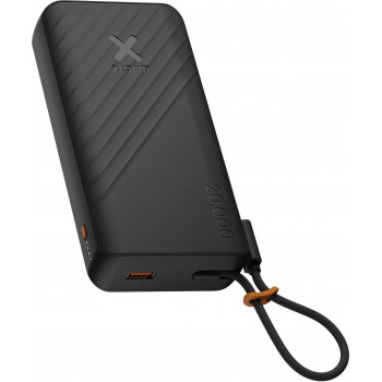 Xtorm XG2E30W201C powerbanka, 30 W, 20 000 mAh, s integrovaným káblom, čierna