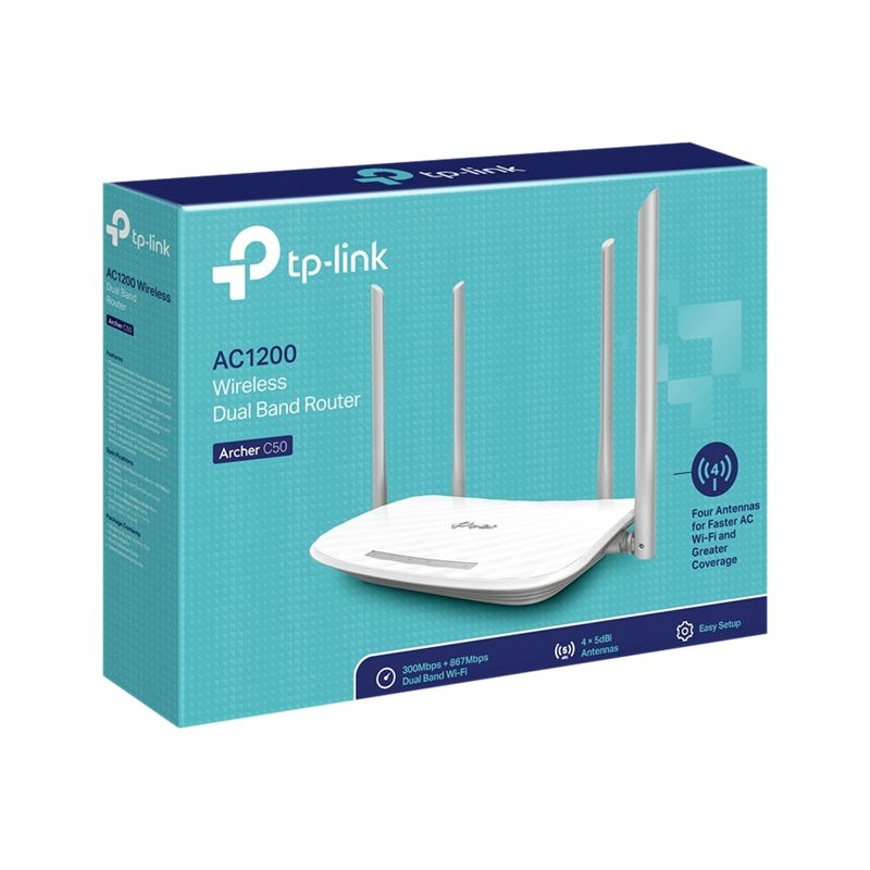 TP-Link Archer C50 (EU) V6.46 bezdrôtový router, AC1200, dvojpásmový