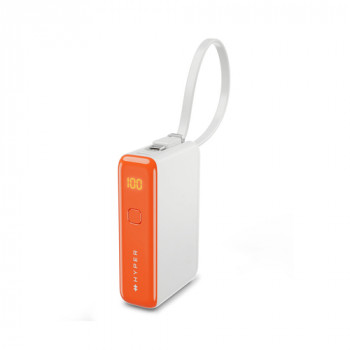 Targus HyperJuice Flex Mini powerbanka, 10000 mAh, 30 W, USB-C PD, oranžová