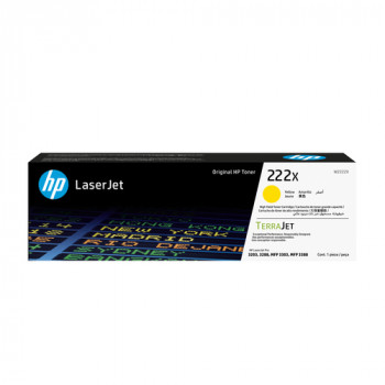 HP 222X W2222X originálna tonerová kazeta LaserJet s vysokou výdržou, žltá