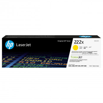 HP 222X W2222X originálna tonerová kazeta LaserJet s vysokou výdržou, žltá