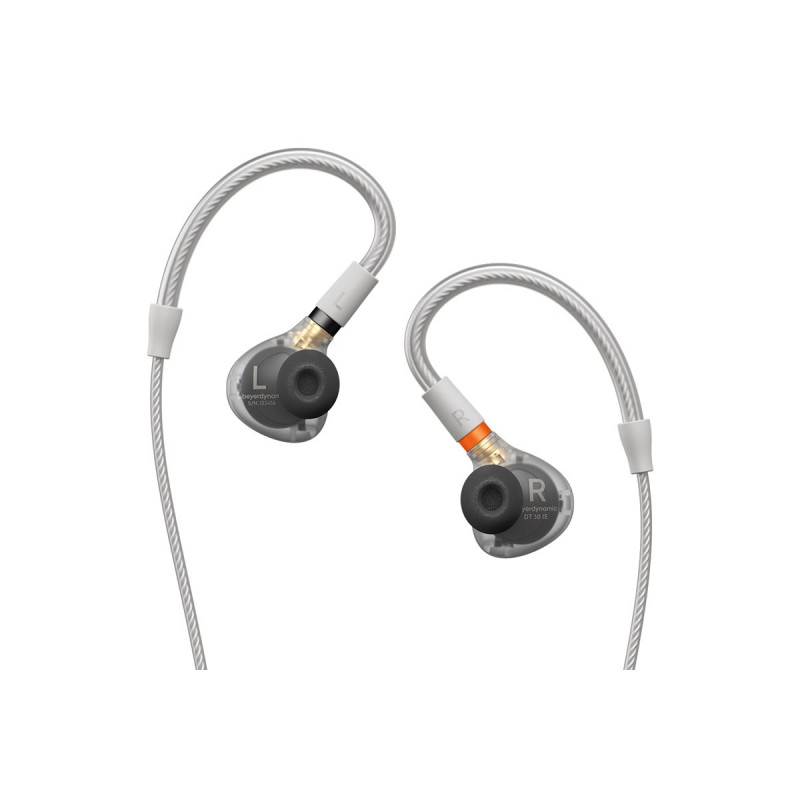 Beyerdynamic DT 30 IE Premium slúchadlá do uší na použitie na pódiu, priesvitné