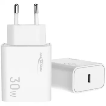 Ansmann Home Charger HC130PD USB nabíjačka, 1x USB-C, PPS, PD, Quick Charge, 30 W, biela