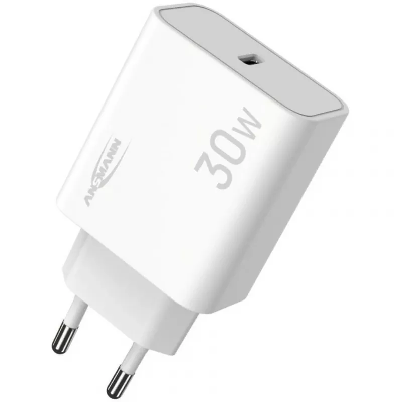 Ansmann Home Charger HC130PD USB nabíjačka, 1x USB-C, PPS, PD, Quick Charge, 30 W, biela