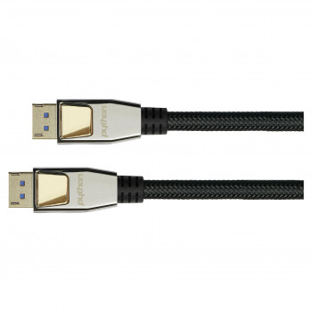 Good Connections Python DP20-PY010 kábel DisplayPort 2.0, nylonové opletenie, čierny, 1 m
