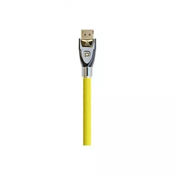 Good Connections PYTHON GC-M0075 kábel DisplayPort 1.2, 4K2K / UHD, pozlátené kontakty, OFC, nylonové opletenie, žltý, 1 m