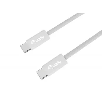 Equip 128840 kábel USB-C – USB-C 2.0, 3 A, PD 60 W, 0,3 m, biely