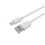 Equip 128845 kábel USB-A – USB-C 2.0, 3 A, 0,3 m, biely
