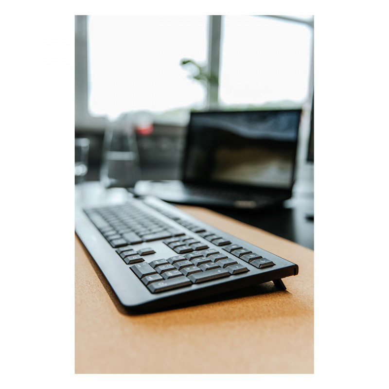 Cherry KW 3000 bezdrôtová stolová klávesnica, 2,4 GHz, AZERTY (francúzska), čierna