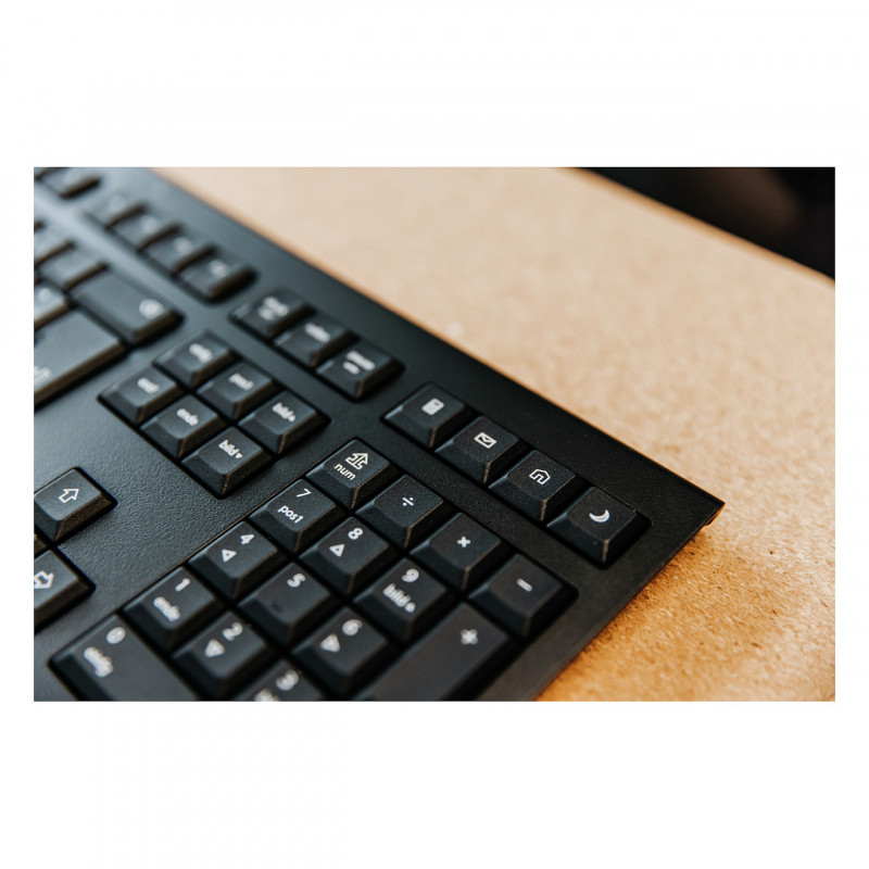 Cherry KW 3000 bezdrôtová stolová klávesnica, 2,4 GHz, AZERTY (francúzska), čierna