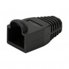 LogiLink MP0064 ochranný kryt konektora RJ45 6,5 mm, čierny, CAT6A (50 ks)