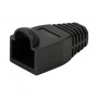 LogiLink MP0064 ochranný kryt konektora RJ45 6,5 mm, čierny, CAT6A (50 ks)