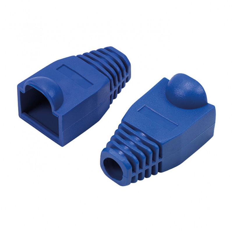 LogiLink MP0066 ochranný kryt konektora RJ45 6,5 mm, modrý (50 ks)