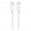 LogiLink CU0341 kábel USB 2.0 Type-C, C/M na C/M, 480 Mb/s, 60 W, nylon, biely, 1 m