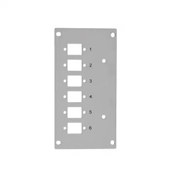 LogiLink FB5002 predný panel pre optické vlákno, 6 LC-D / 6 SC-S, pre rozvádzač zvarov