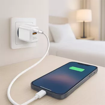 LogiLink PA0374 nabíjacia sada USB-A/C, 20 W, 1x USB-A a 1x USB-C, biela