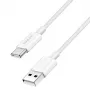 LogiLink CU0319 kábel USB 2.0 Type-C, A/M na C/M, 480 Mbps, 60 W, nylon, biely, 0,15 m