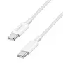 LogiLink CU0339 kábel USB 2.0 Type-C, C/M na C/M, 480 Mbps, 60 W, nylon, biely, 0,15 m