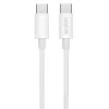 LogiLink CU0339 kábel USB 2.0 Type-C, C/M na C/M, 480 Mbps, 60 W, nylon, biely, 0,15 m