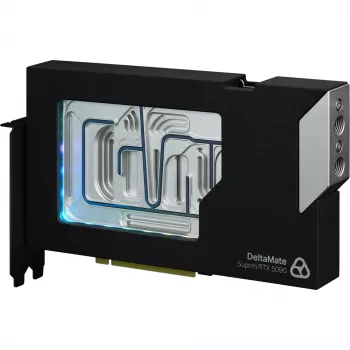 Thermal Grizzly DeltaMate vodný blok GPU pre Suprim 5090, čierno-strieborný