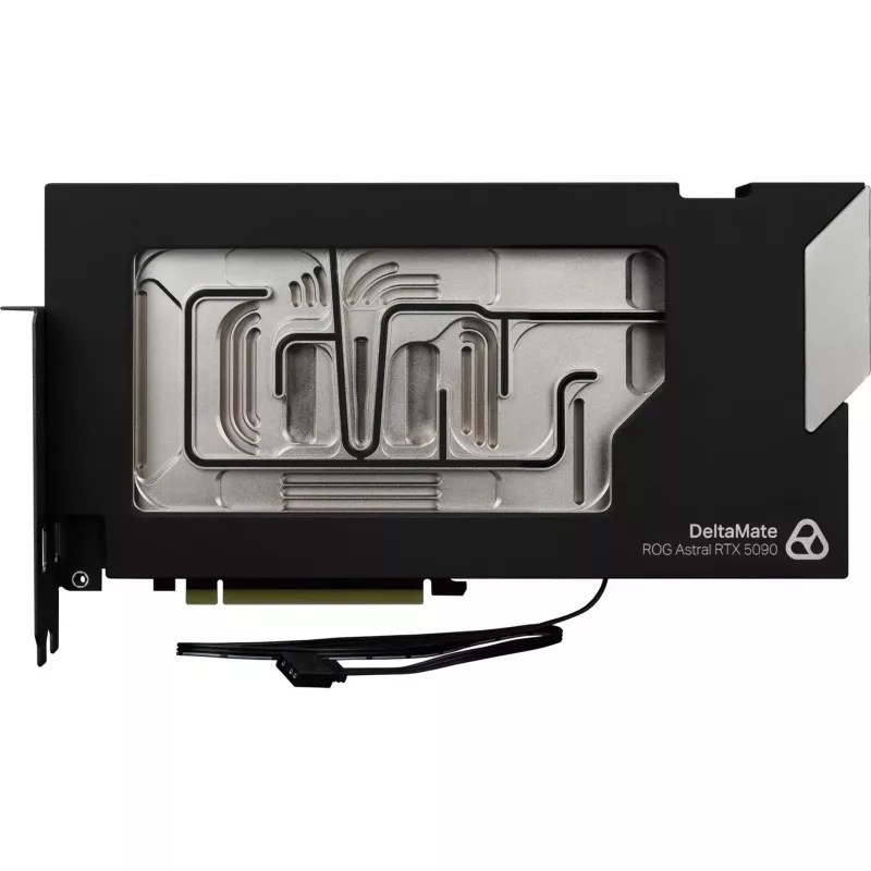 Thermal Grizzly DeltaMate vodný blok GPU pre ROG Astral RTX 5090, čierno-strieborný