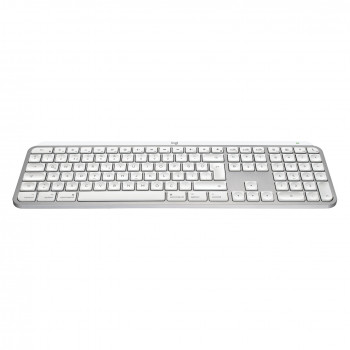 Logitech Master Series MX Keys S for Mac 920-011628 klávesnica, švajčiarske rozloženie (CH), svetlosivá