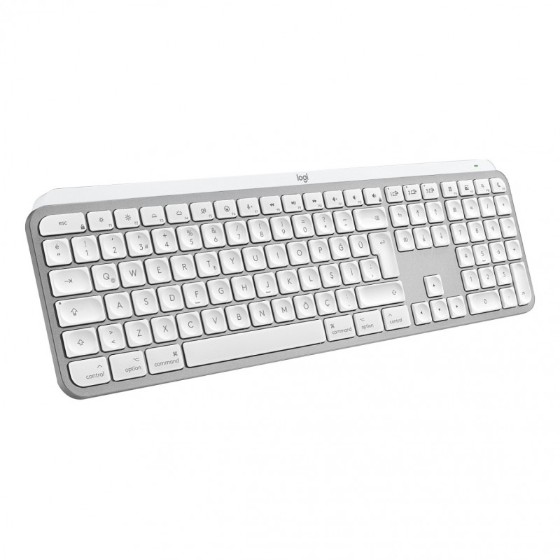 Logitech Master Series MX Keys S for Mac 920-011628 klávesnica, švajčiarske rozloženie (CH), svetlosivá
