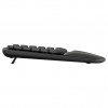 Logitech Wave Keys 920-012289 bezdrôtová ergonomická klávesnica, 2,4 GHz / Bluetooth, švajčiarske rozloženie (CH), grafitová