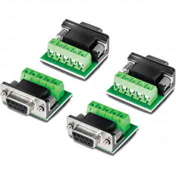 TRENDnet TI-S400 sériový adaptér RS-232 na RS-422/485, vyhovuje TAA (4 ks), zelený / sivý