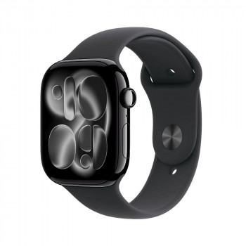 Apple Watch Series 11 inteligentné hodinky 5G, hliníkové puzdro 46 mm, M/L, čierne, MFC44QL/A