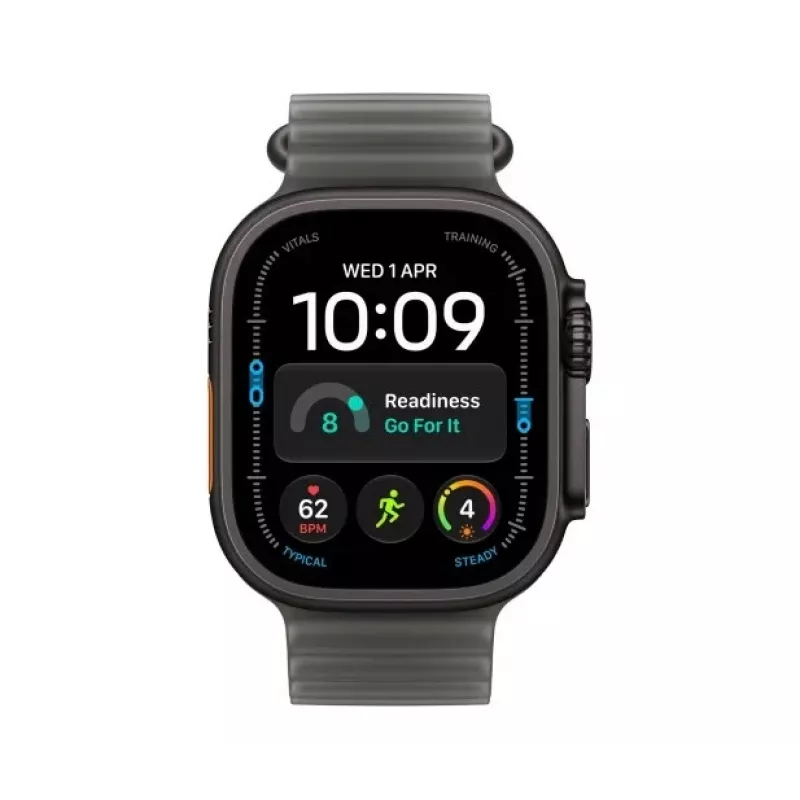 Apple Watch Ultra 4 inteligentné hodinky, GPS + Cellular, 49 mm, čierna, Ocean priesvitná čierna