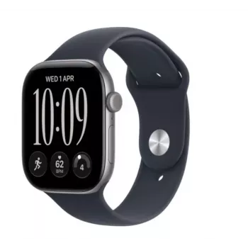 Apple Watch Series 12 inteligentné hodinky, GPS, 42 mm, puzdro z hliníka vo farbe vesmírne sivá, Sport Band námornícka modrá, S/M