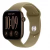 Apple Watch Series 12 inteligentné hodinky, GPS + Cellular, 42 mm, hliníkové puzdro v tmavom bronze, olivový športový remienok S/M