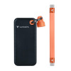 Prenosný SSD disk Verbatim Pocket 32285, 512 GB, USB 3.2 Type-C, čierna/oranžová