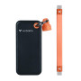Prenosný SSD disk Verbatim Pocket 32285, 512 GB, USB 3.2 Type-C, čierna/oranžová