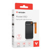 Prenosný SSD disk Verbatim Pocket 32285, 512 GB, USB 3.2 Type-C, čierna/oranžová