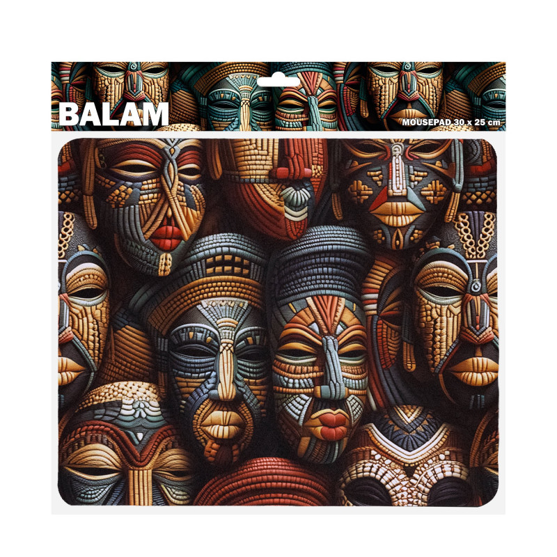 Sbox BALAM M MP-04 podložka pod myš, 300x250 mm, čierna s potlačou