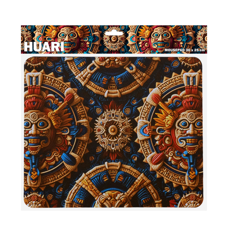 Sbox HUARI M MP-05 podložka pod myš, 300x250 mm, čierna s potlačou