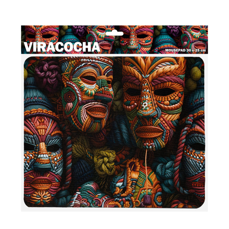 Sbox VIRACOCHA M MP-07 podložka pod myš, 300x250 mm, čierna s potlačou