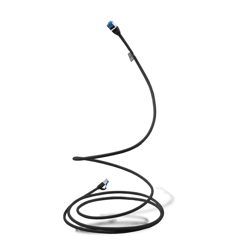 LogiLink CP5023S prepojovací kábel Cat.6A SLIM S/FTP LSZH, 0,5 m, čierny, SlimLine