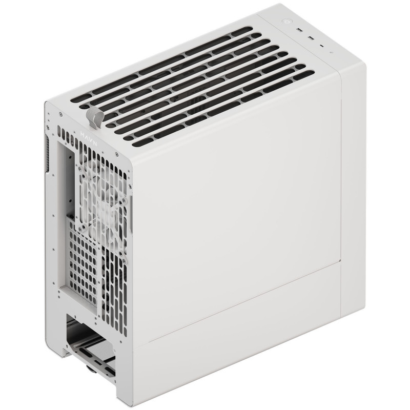 HAVN BF 360 Flow Solid počítačová skriňa, Midi Tower, E-ATX, biela