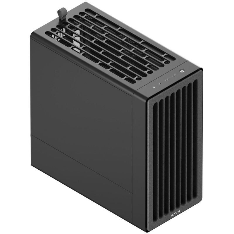HAVN BF 360 Flow Solid počítačová skriňa, Midi Tower, E-ATX, čierna