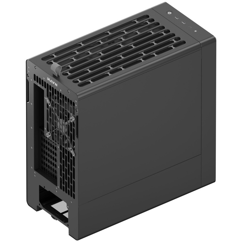 HAVN BF 360 Flow Solid počítačová skriňa, Midi Tower, E-ATX, čierna