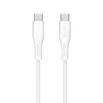 LogiLink CU0261 kábel USB 2.0 USB-C na USB-C, 480 Mb/s, 60 W, biely, 0,5 m