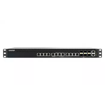 Sieťový prepínač QNAP QSW-M5218P-6F12T spravovaný L3 PoE, 12 x 10G Ethernet RJ-45, rack 1U