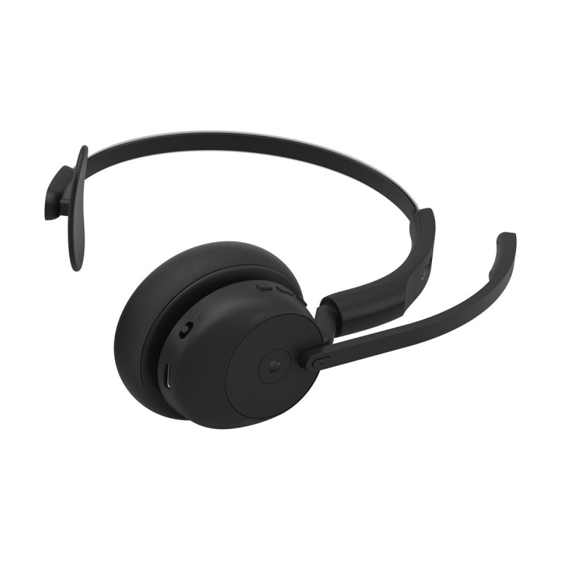 Jabra Evolve3 45 MS Mono headset s Link 390c, na uši, Bluetooth, čierny
