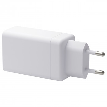 dbramante1928 CI70CCWH4436 napájací adaptér, 70 W, 2x USB-C + 1x USB-A, zástrčka EÚ, biely