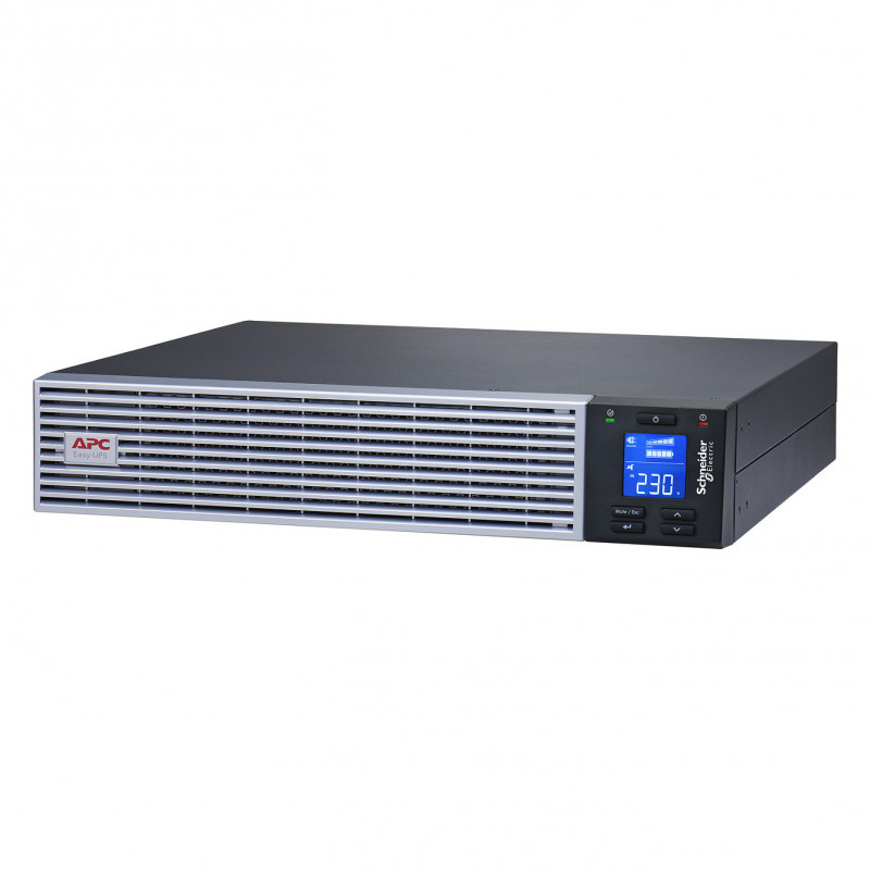 APC Easy UPS On-Line SRVL1KRIRK záložný zdroj UPS, 1000 VA / 900 W, Li-Ion, rack 2U, so sadou líšt